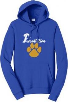 Fleece Pullover Hooded Sweatshirt, Royal